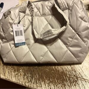 Vera Bradley Quilted Silver Tote